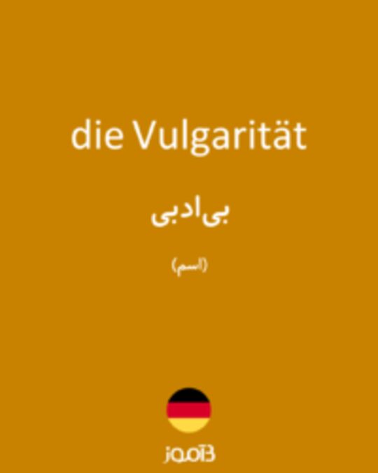  تصویر die Vulgarität - دیکشنری انگلیسی بیاموز