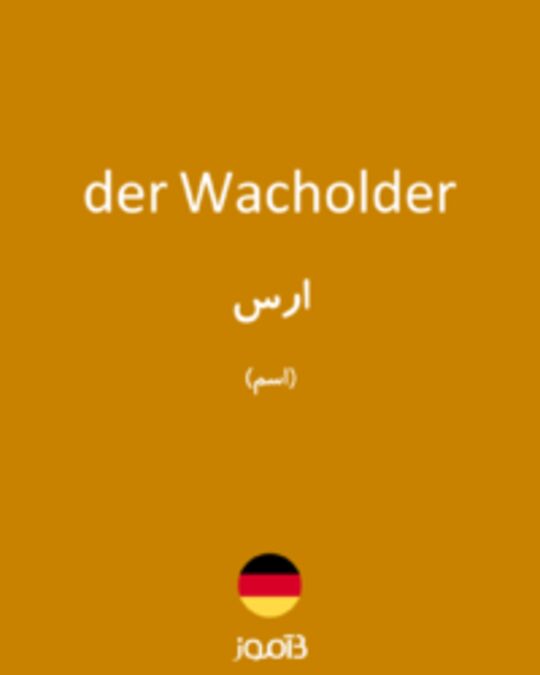  تصویر der Wacholder - دیکشنری انگلیسی بیاموز