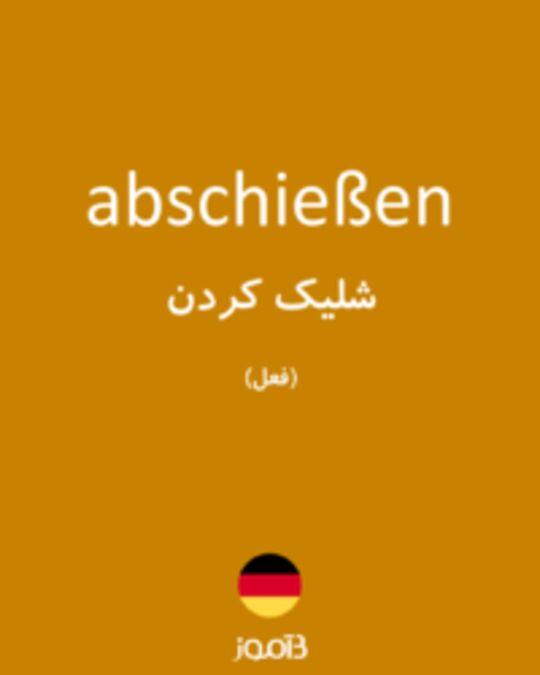  تصویر abschießen - دیکشنری انگلیسی بیاموز