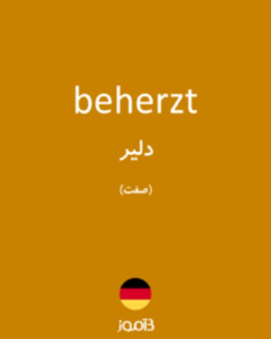  تصویر beherzt - دیکشنری انگلیسی بیاموز