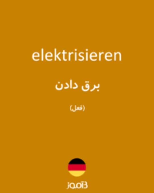  تصویر elektrisieren - دیکشنری انگلیسی بیاموز