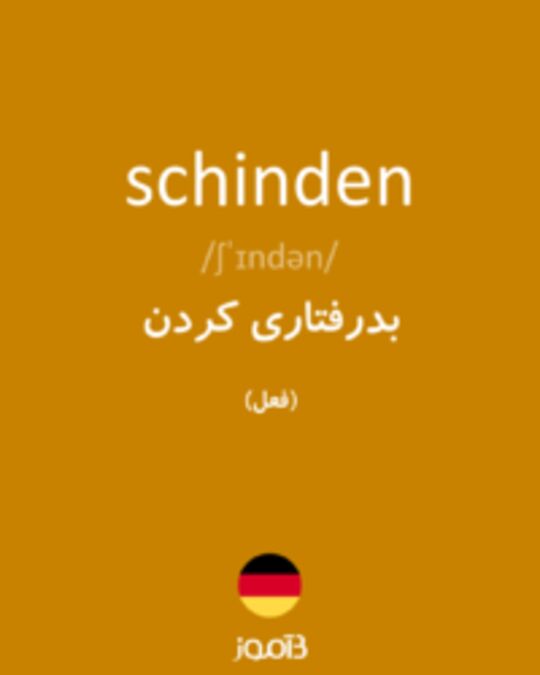  تصویر schinden - دیکشنری انگلیسی بیاموز