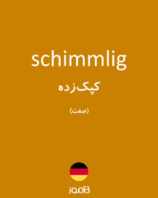  تصویر schimmlig - دیکشنری انگلیسی بیاموز