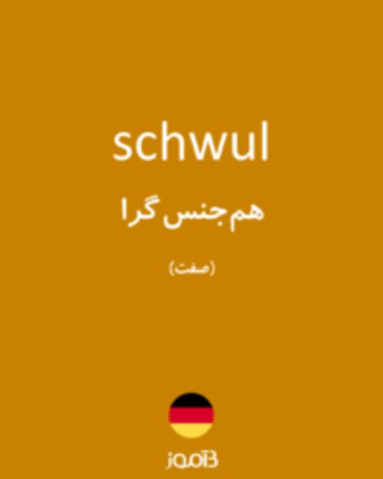  تصویر schwul - دیکشنری انگلیسی بیاموز