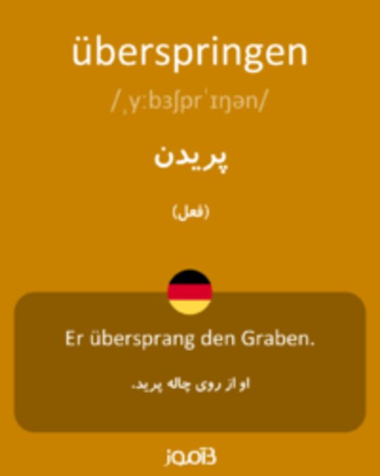  تصویر überspringen - دیکشنری انگلیسی بیاموز