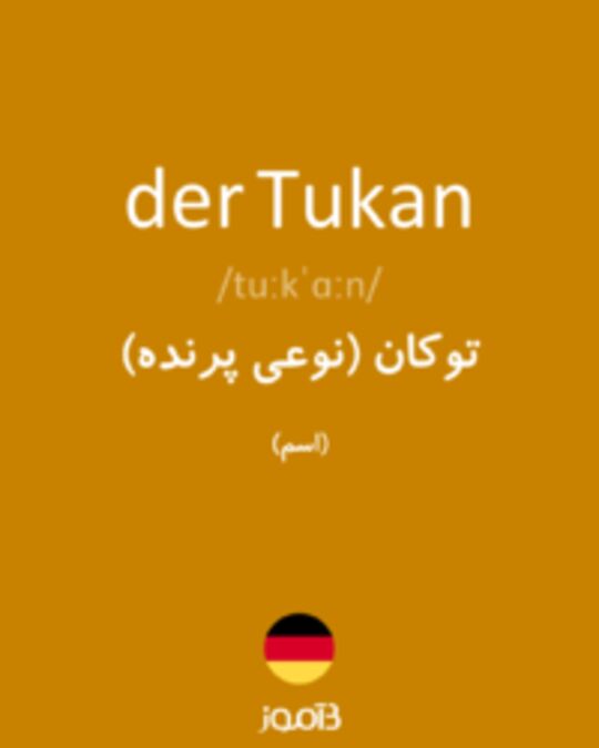  تصویر der Tukan - دیکشنری انگلیسی بیاموز