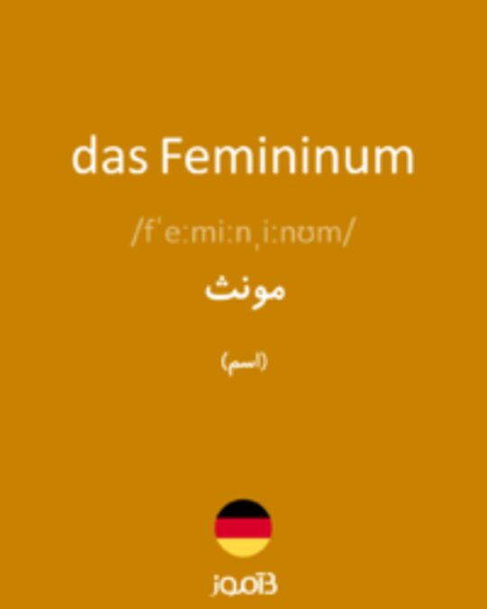  تصویر das Femininum - دیکشنری انگلیسی بیاموز