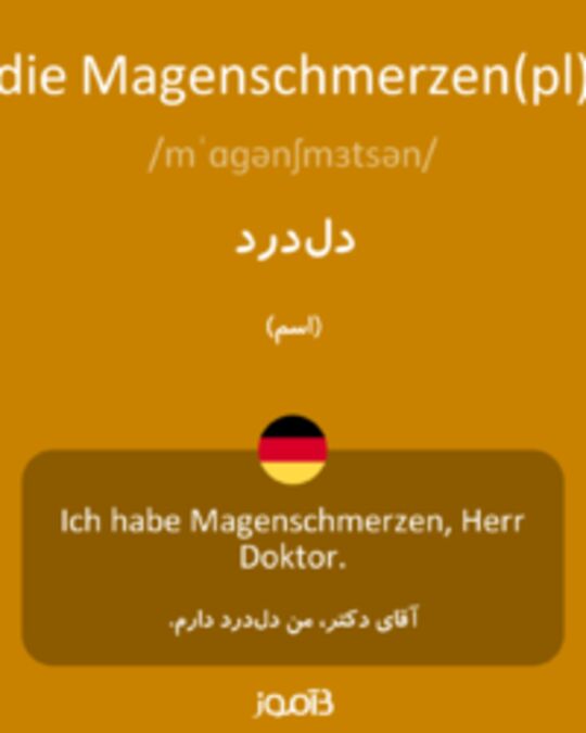  تصویر die Magenschmerzen(pl) - دیکشنری انگلیسی بیاموز