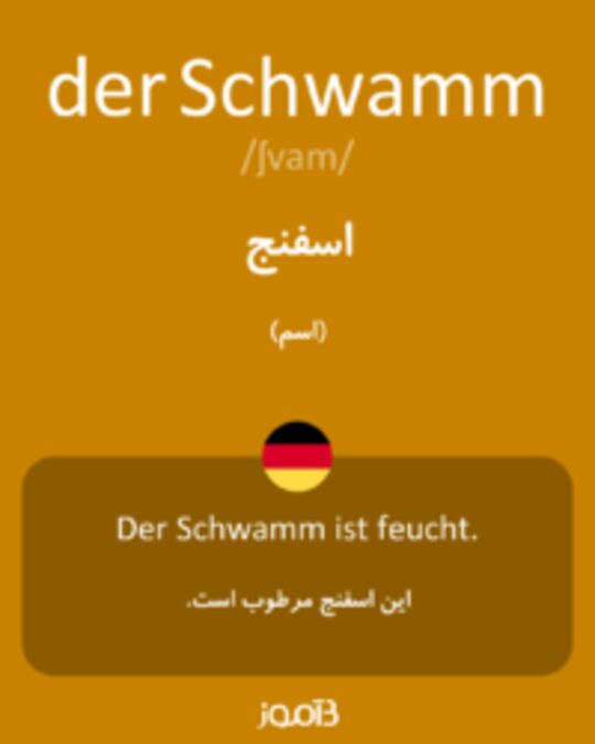  تصویر der Schwamm - دیکشنری انگلیسی بیاموز