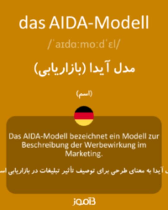  تصویر das AIDA-Modell - دیکشنری انگلیسی بیاموز