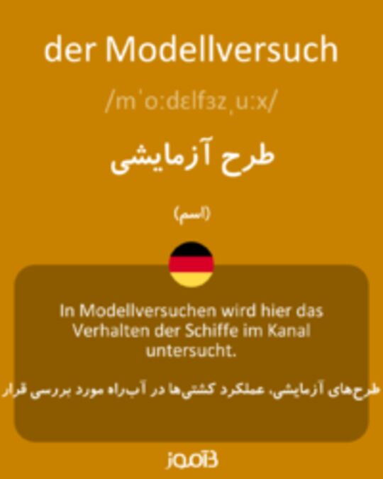  تصویر der Modellversuch - دیکشنری انگلیسی بیاموز