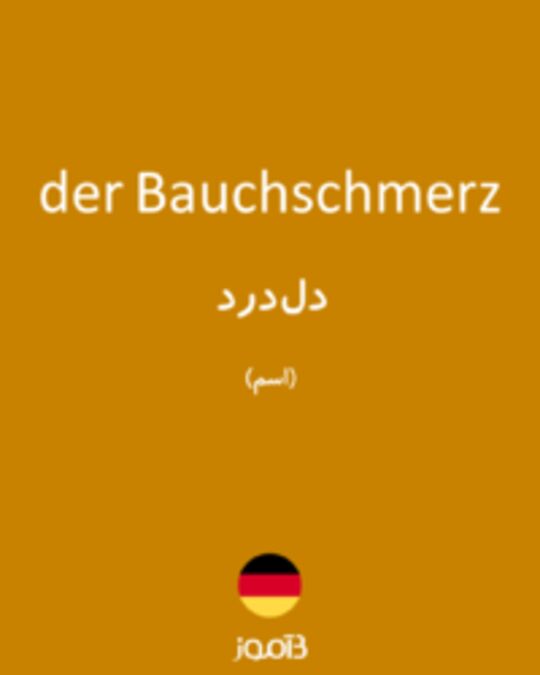  تصویر der Bauchschmerz - دیکشنری انگلیسی بیاموز