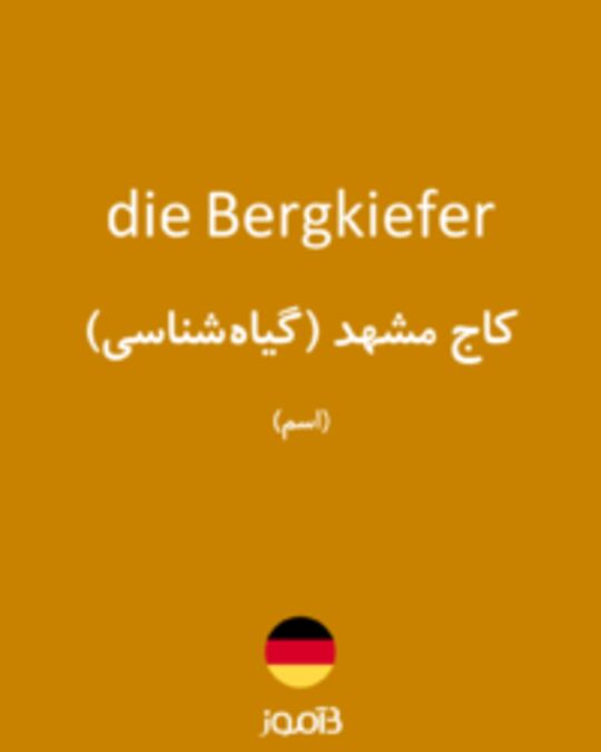  تصویر die Bergkiefer - دیکشنری انگلیسی بیاموز