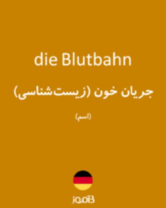  تصویر die Blutbahn - دیکشنری انگلیسی بیاموز