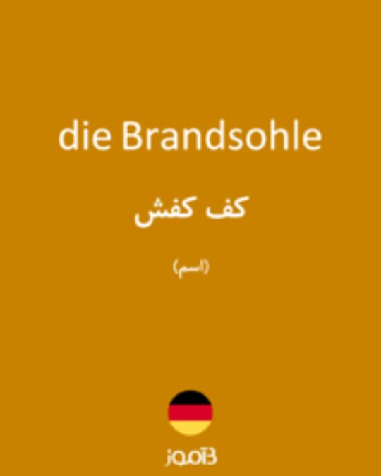  تصویر die Brandsohle - دیکشنری انگلیسی بیاموز