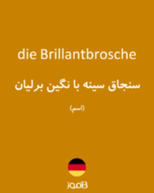  تصویر die Brillantbrosche - دیکشنری انگلیسی بیاموز