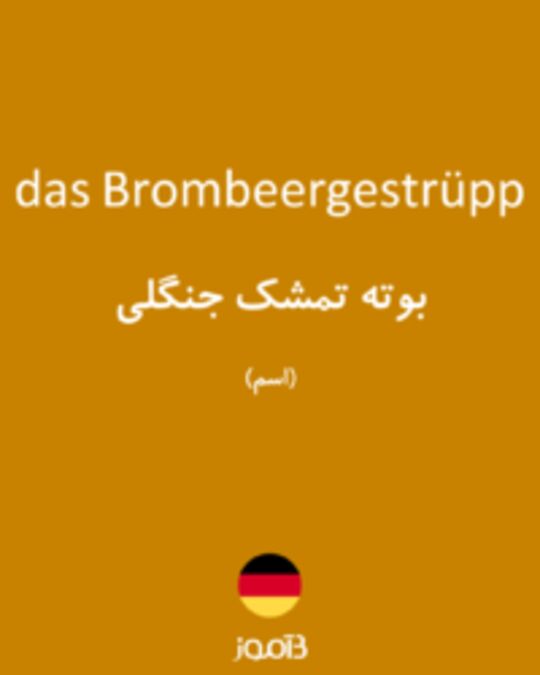  تصویر das Brombeergestrüpp - دیکشنری انگلیسی بیاموز