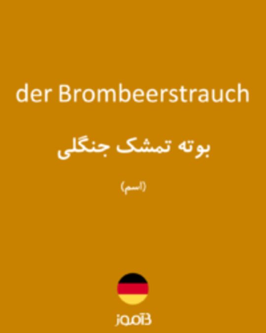  تصویر der Brombeerstrauch - دیکشنری انگلیسی بیاموز