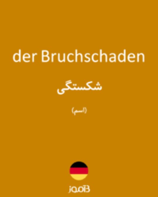  تصویر der Bruchschaden - دیکشنری انگلیسی بیاموز