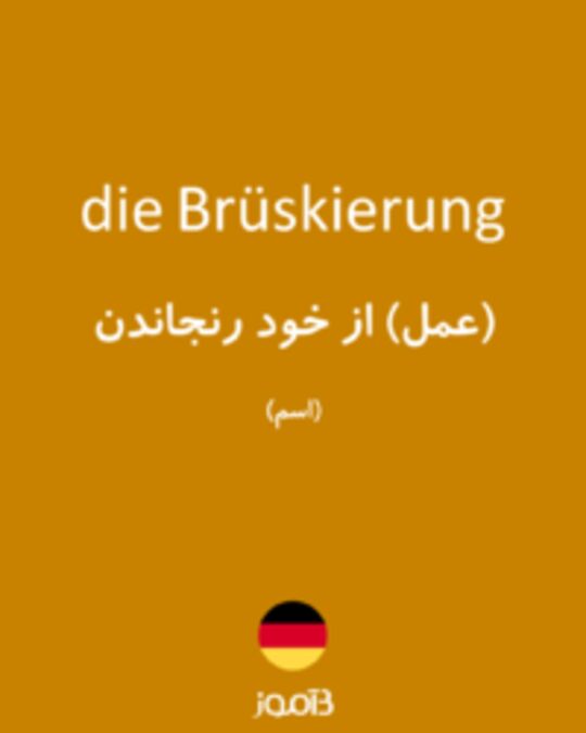  تصویر die Brüskierung - دیکشنری انگلیسی بیاموز