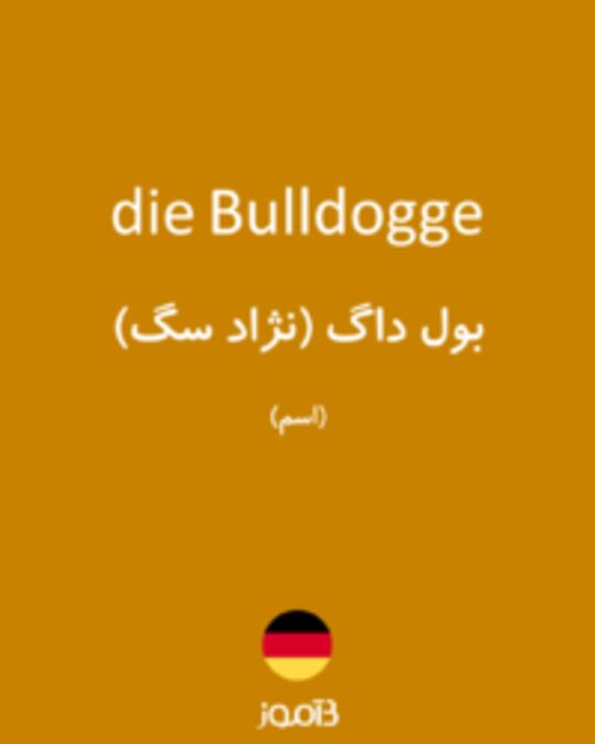  تصویر die Bulldogge - دیکشنری انگلیسی بیاموز