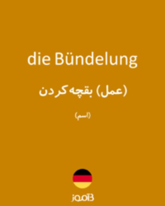  تصویر die Bündelung - دیکشنری انگلیسی بیاموز