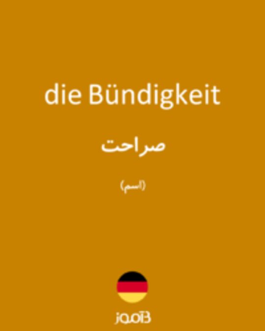  تصویر die Bündigkeit - دیکشنری انگلیسی بیاموز