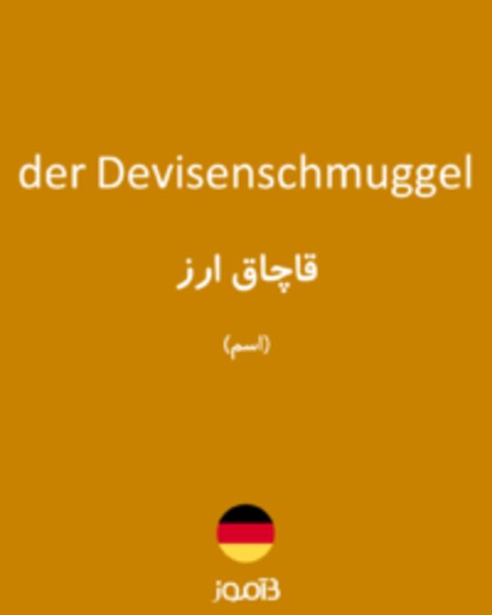  تصویر der Devisenschmuggel - دیکشنری انگلیسی بیاموز