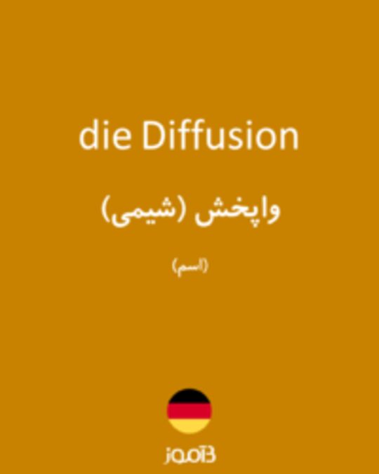  تصویر die Diffusion - دیکشنری انگلیسی بیاموز