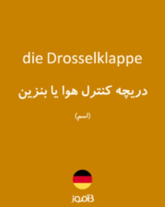  تصویر die Drosselklappe - دیکشنری انگلیسی بیاموز