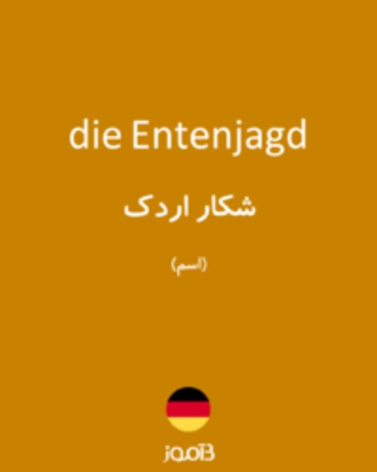  تصویر die Entenjagd - دیکشنری انگلیسی بیاموز