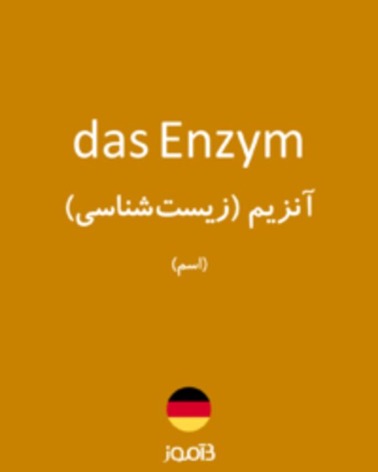  تصویر das Enzym - دیکشنری انگلیسی بیاموز