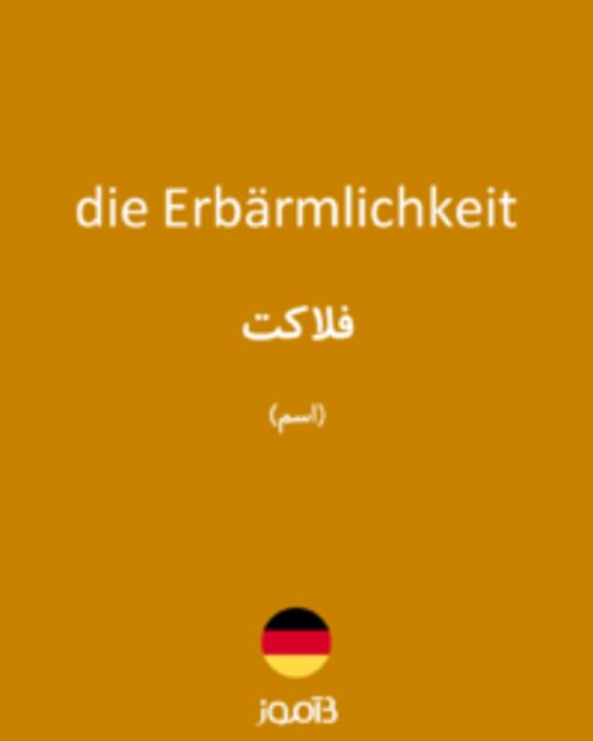  تصویر die Erbärmlichkeit - دیکشنری انگلیسی بیاموز