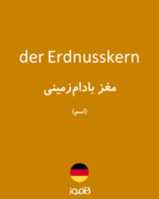  تصویر der Erdnusskern - دیکشنری انگلیسی بیاموز