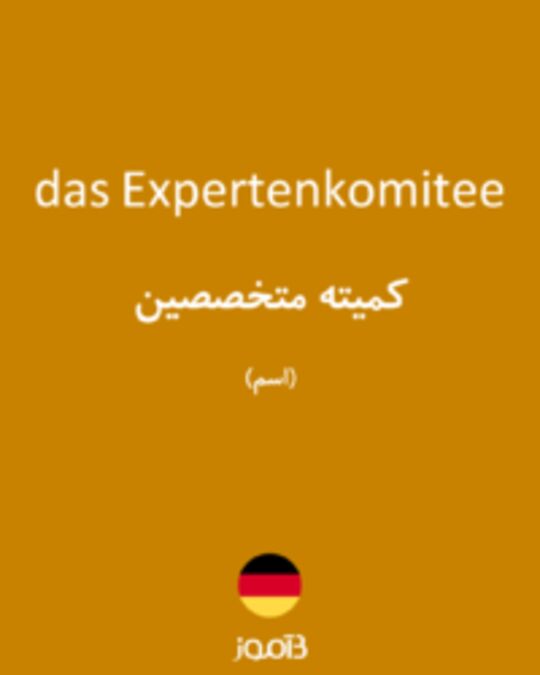  تصویر das Expertenkomitee - دیکشنری انگلیسی بیاموز