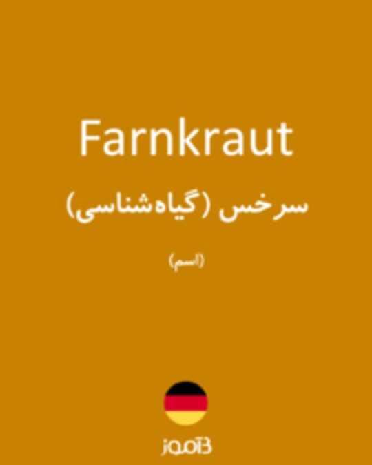  تصویر Farnkraut - دیکشنری انگلیسی بیاموز