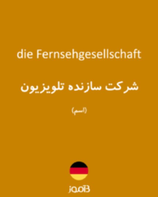  تصویر die Fernsehgesellschaft - دیکشنری انگلیسی بیاموز