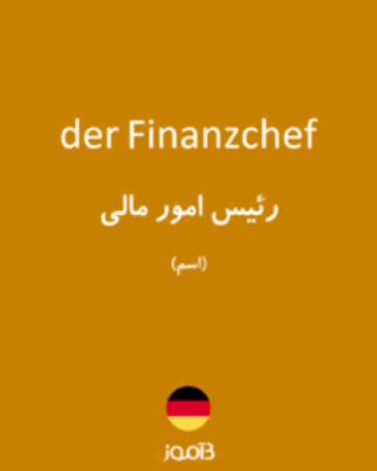  تصویر der Finanzchef - دیکشنری انگلیسی بیاموز