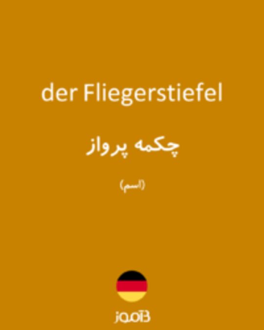  تصویر der Fliegerstiefel - دیکشنری انگلیسی بیاموز