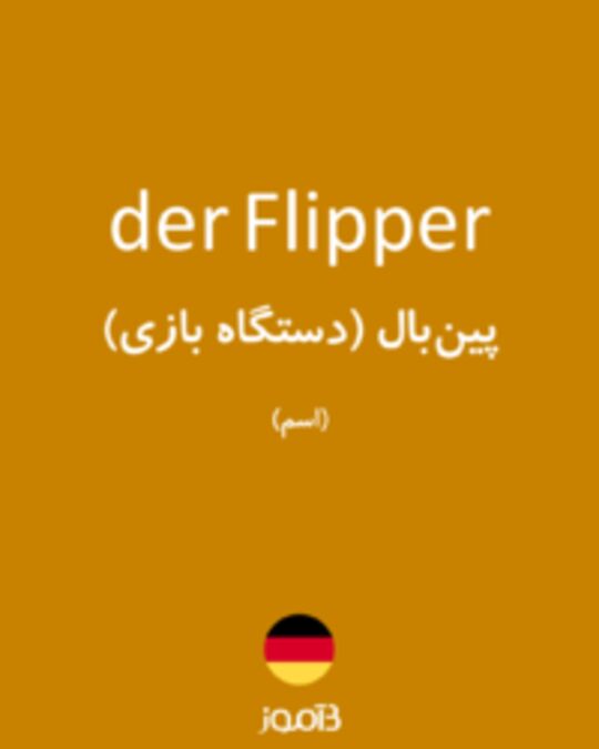  تصویر der Flipper - دیکشنری انگلیسی بیاموز