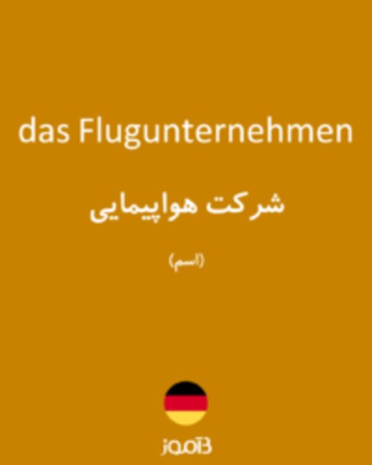  تصویر das Flugunternehmen - دیکشنری انگلیسی بیاموز