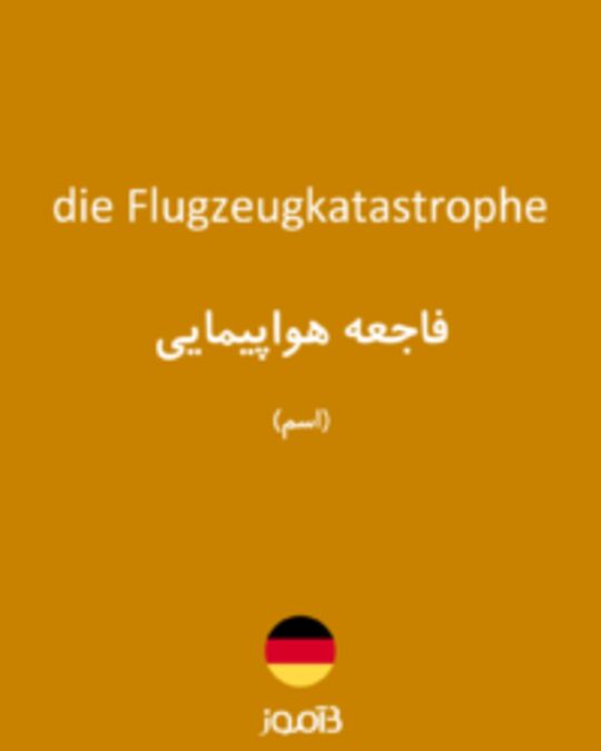  تصویر die Flugzeugkatastrophe - دیکشنری انگلیسی بیاموز