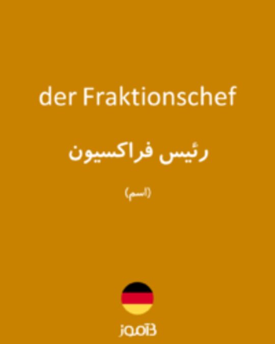  تصویر der Fraktionschef - دیکشنری انگلیسی بیاموز