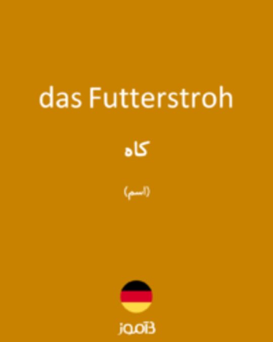  تصویر das Futterstroh - دیکشنری انگلیسی بیاموز