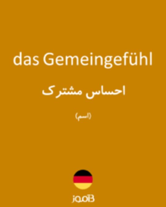  تصویر das Gemeingefühl - دیکشنری انگلیسی بیاموز