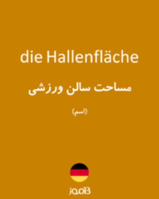  تصویر die Hallenfläche - دیکشنری انگلیسی بیاموز