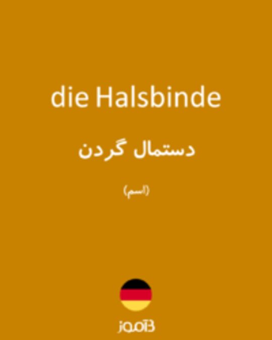  تصویر die Halsbinde - دیکشنری انگلیسی بیاموز