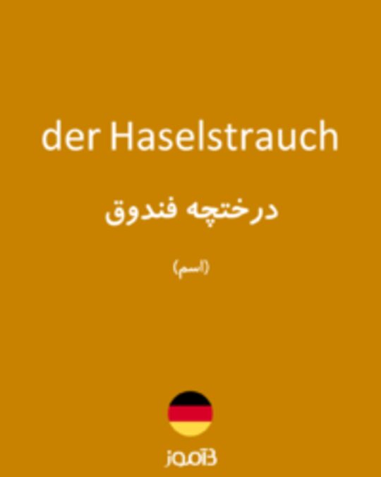  تصویر der Haselstrauch - دیکشنری انگلیسی بیاموز