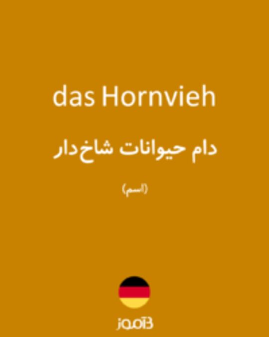  تصویر das Hornvieh - دیکشنری انگلیسی بیاموز