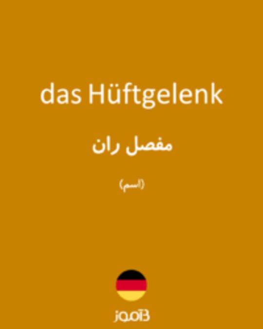  تصویر das Hüftgelenk - دیکشنری انگلیسی بیاموز